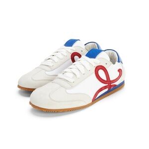 Loewe ballet runners (sneakers) in white, red, & blue size 39 (US8)